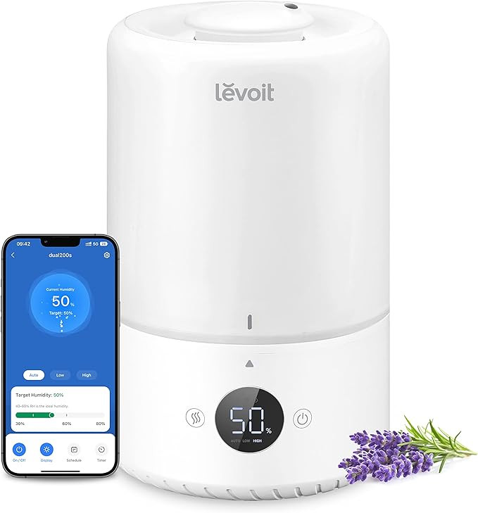 LEVOIT Smart Cool Mist Top Fill Humidifiers for Bedroom Baby with Sensor, Auto Humidity Setting, ... | Amazon (US)