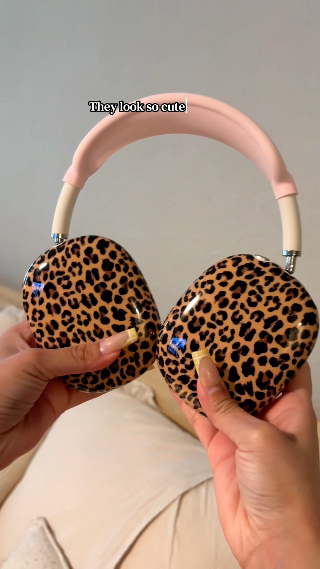 AirPod max covers from wild flower I love the print they're giving that girl and so necessary to protect your headphones! 🐆🫶🏼🖤🤎