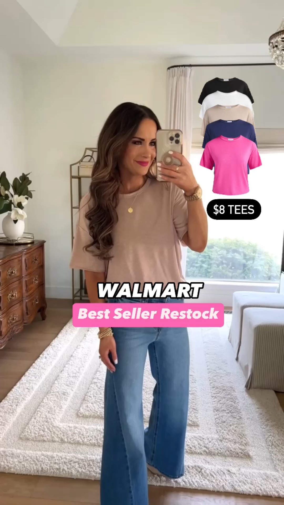 $8 slub knit tees restocked!!! We sized up to a M 