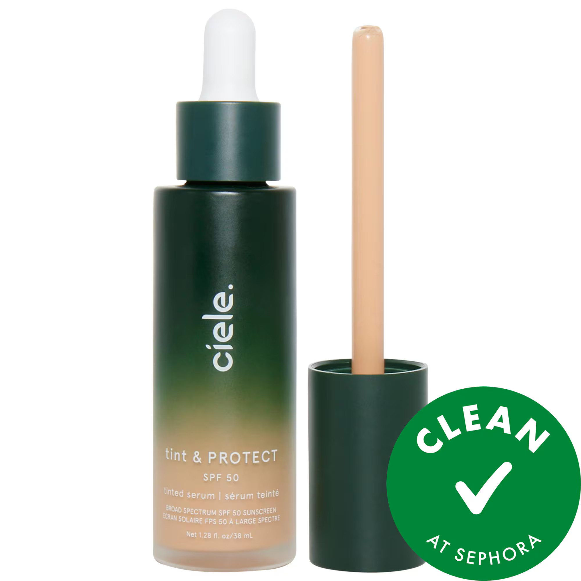 ciele tint & PROTECT medium coverage serum foundation with SPF 50+ 04 Light Medium 1.28 oz | Sephora (US)