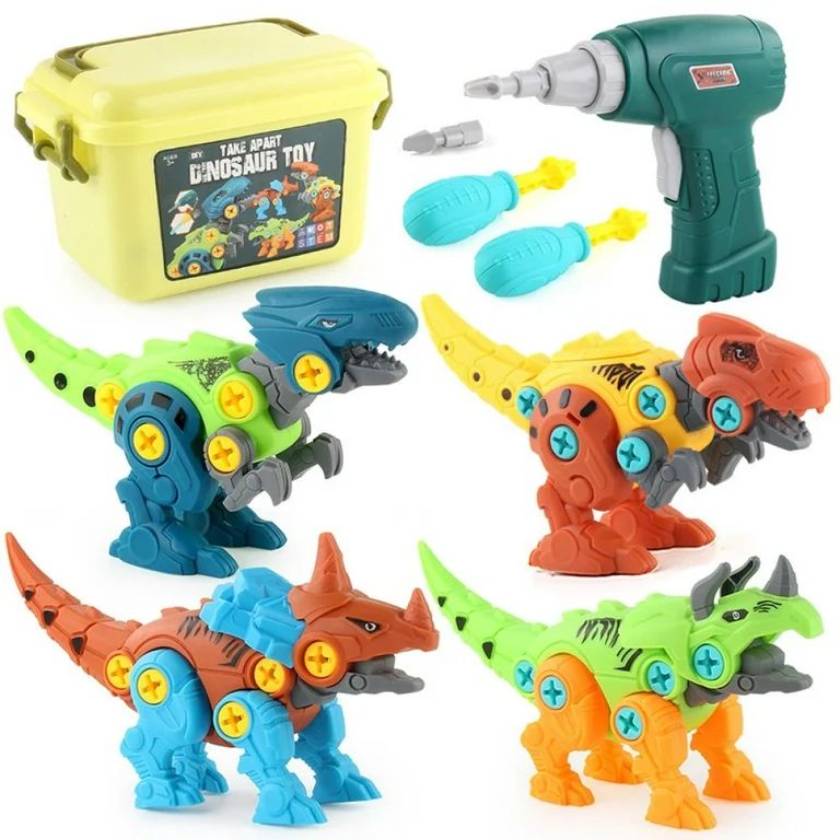 Dinosaur Toys Take Apart Stem Building Construction Toys with Electric Drill Gift for Toddlers Bo... | Walmart (US)