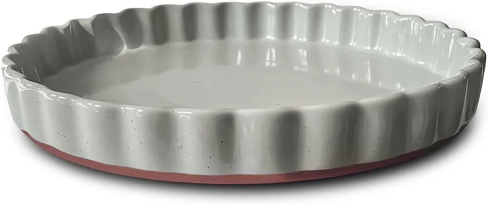 Mora Ceramic Tart Pan, 9.5 Inch Large Porcelain Baking Dish for Tarts, Quiche, Pie, Flan etc. Flu... | Amazon (US)