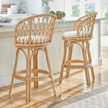 Savannah Swivel Bar & Counter Stool | Grandin Road | Grandin Road