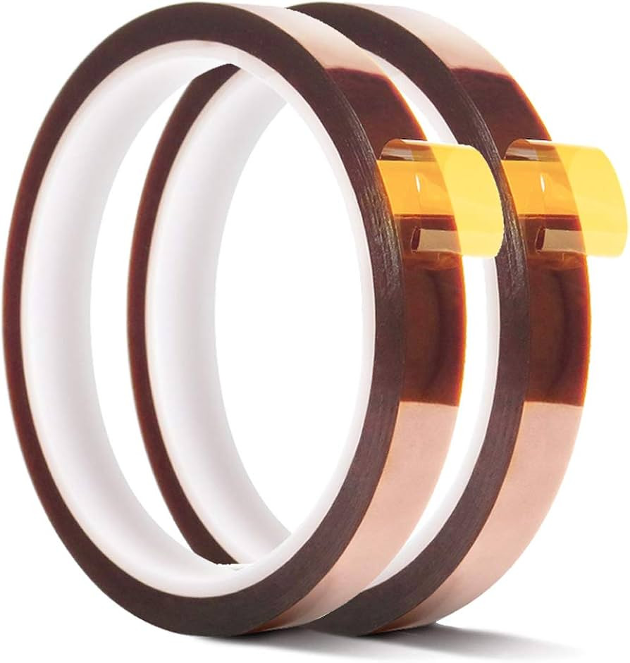 2 Rolls 10mm X 33m 108ft Heat Tape,Adhesive Heat Resistant / Transfer Tape, Heat Vinyl Thermal Su... | Amazon (US)