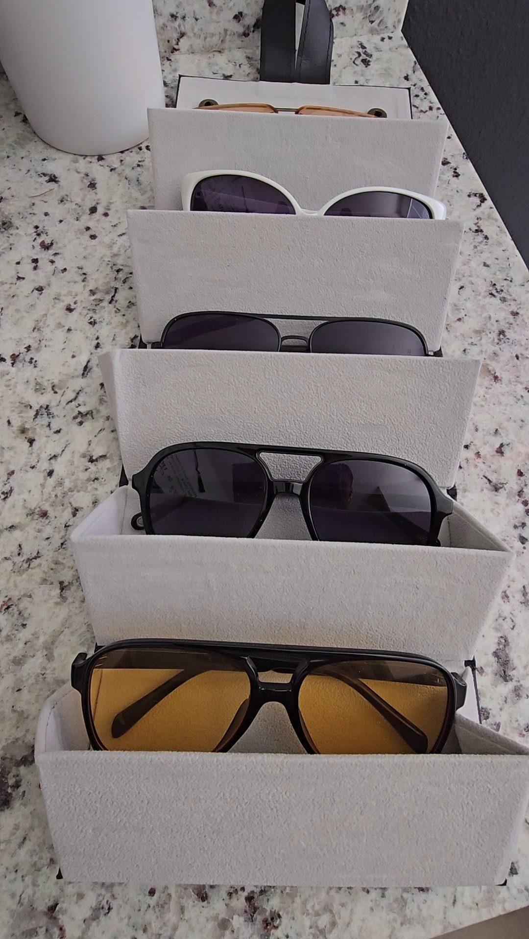 This sunglass organizer is perfect for travel! 

This allows you to bring multiple pairs of glasses with you. 

#LTKstyletip #LTKVideo #LTKtravel