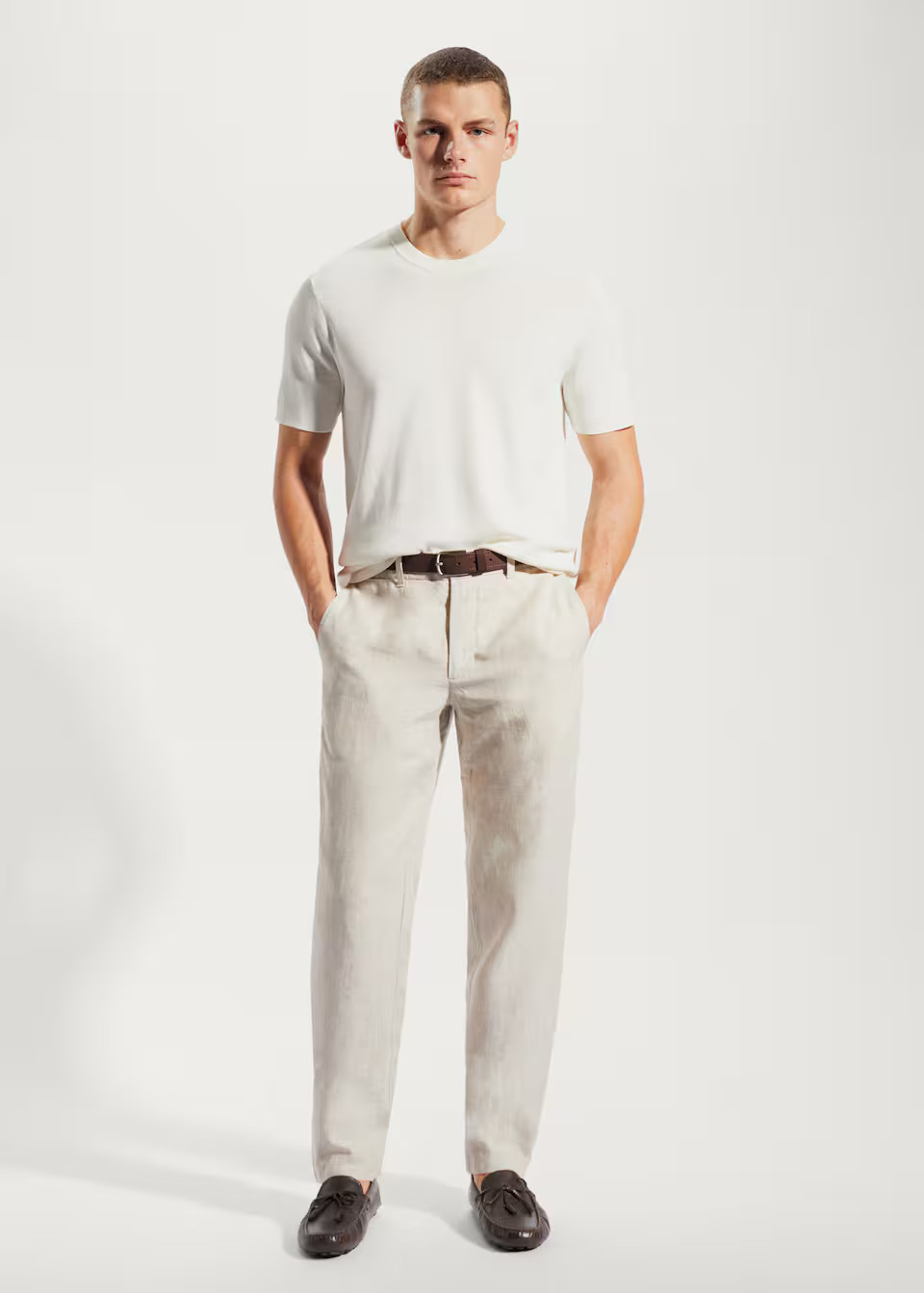 Slim-fit 100% linen pants -  Men | Mango Man USA | MANGO (US)