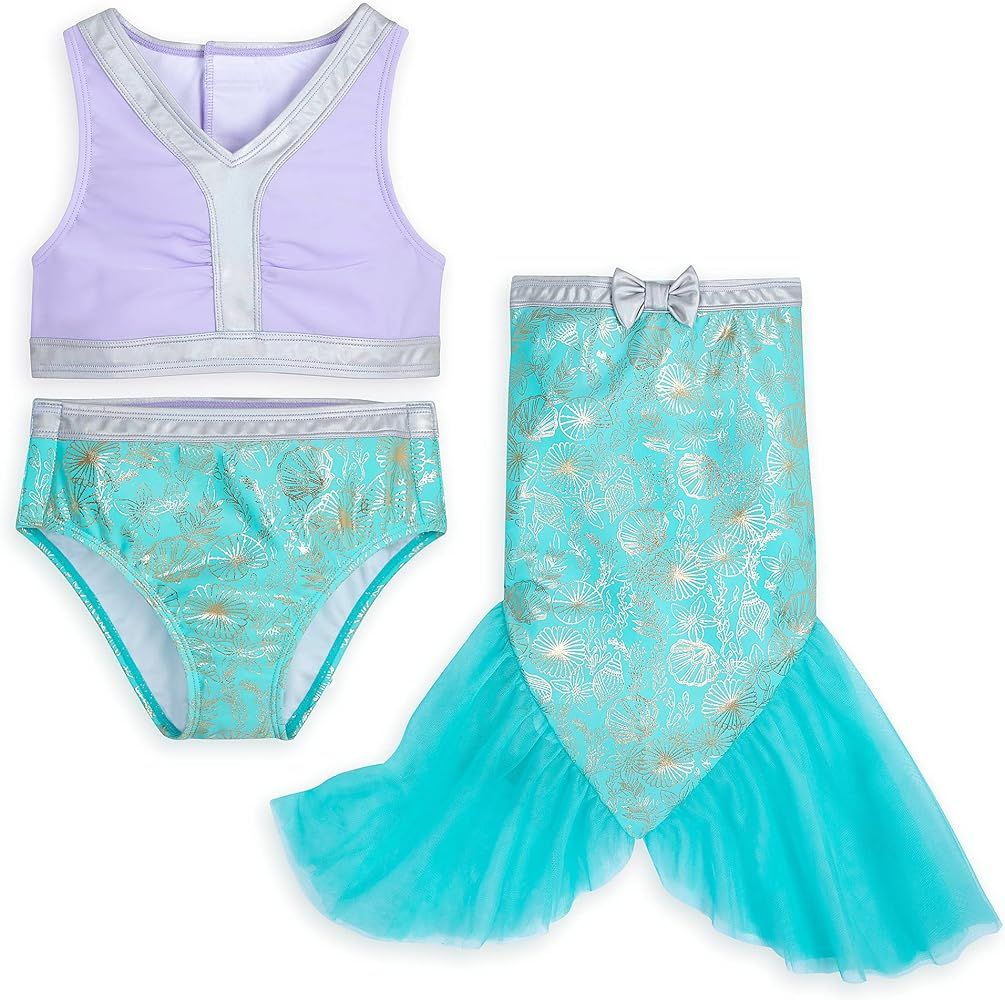Disney Ariel Adaptive Swim Set for Girls – The Little Mermaid XS (4) Multicolored | Amazon (US)