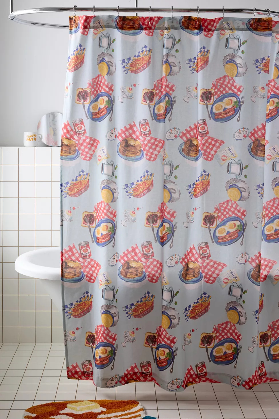 Diner Breakfast Shower Curtain | Urban Outfitters (US and RoW)