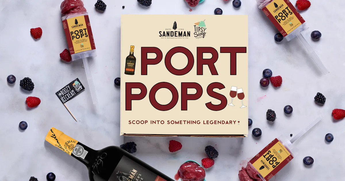 Sandeman x Tipsy Scoop Boozy Port Push Pops - 6 Pack by Tipsy Scoop Boozy Ice Cream | Goldbelly | Goldbelly