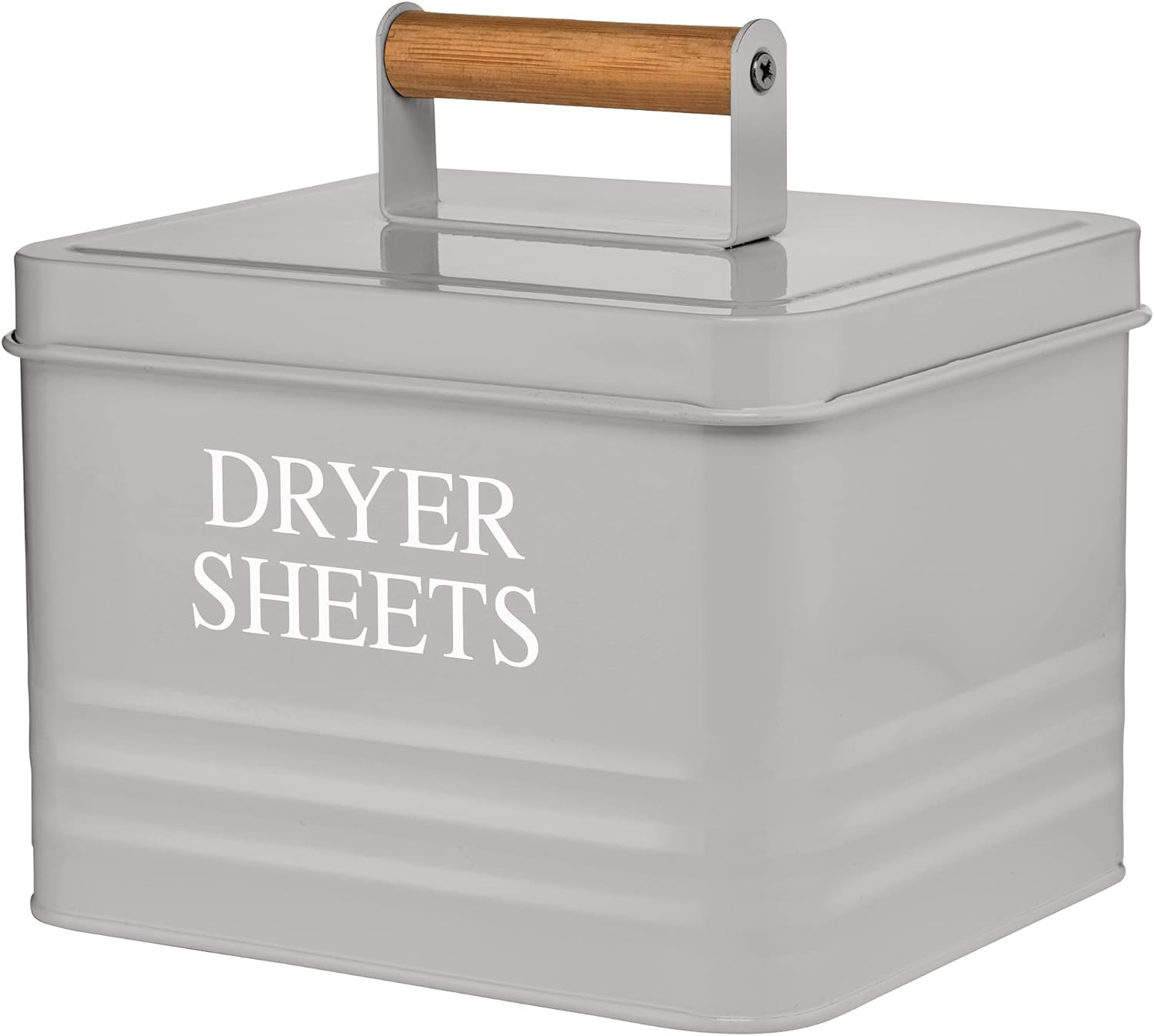 Calindiana Modern Farmhouse Metal Laundry Dryer Sheets Holder Fabric Softener Dispenser with Lid ... | Amazon (US)