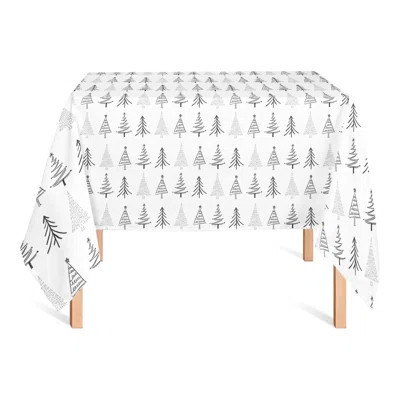 Christmas Tree Sketches Tablecloth | Wayfair North America