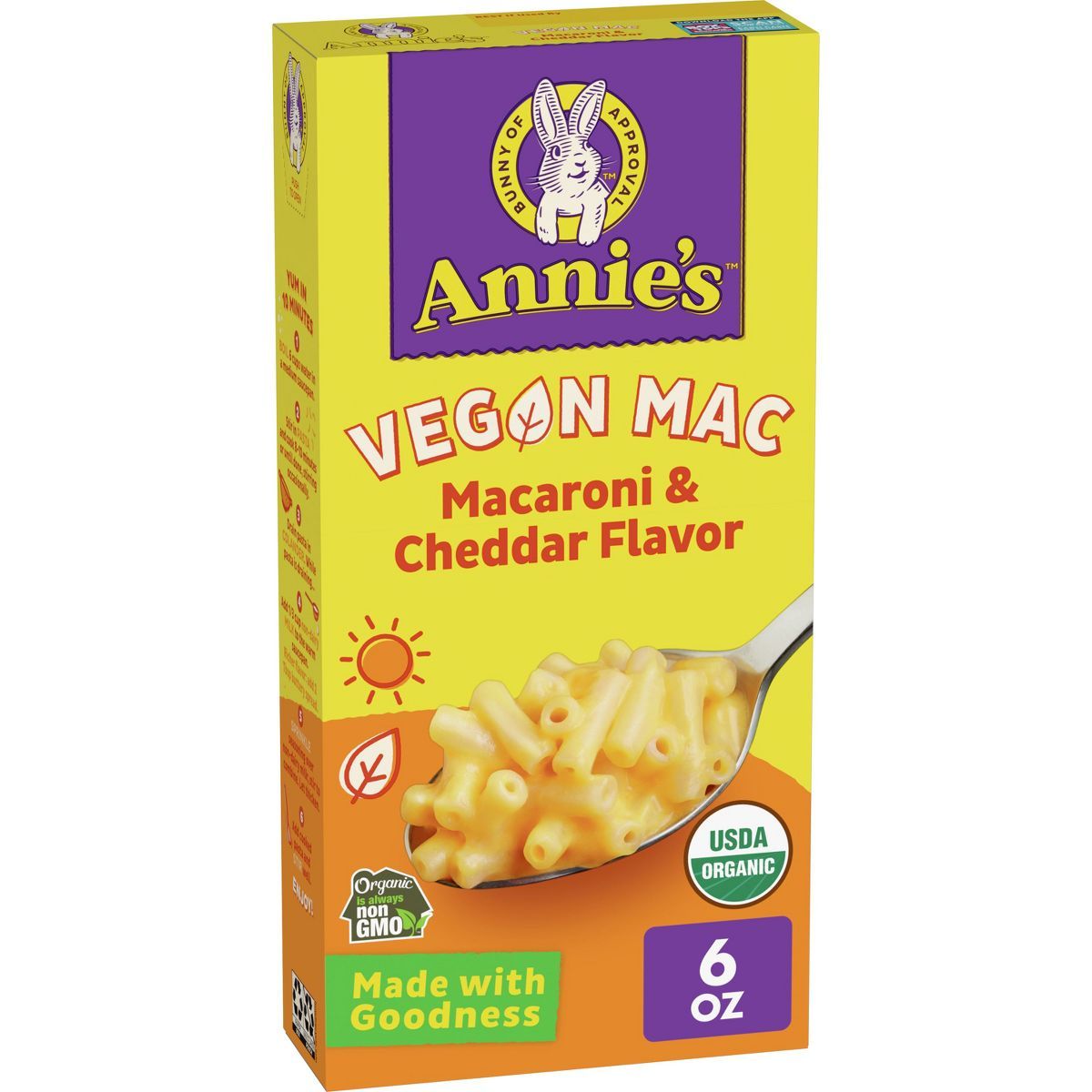 Annie's Organic Vegan Mac Cheddar Flavor - 6oz | Target