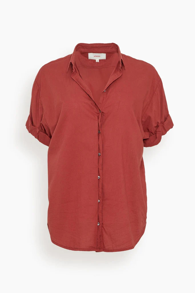 Channing Shirt in Brick Red | Hampden Clothing