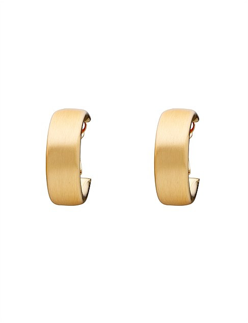 Agenda Satin Finsh Flat Hoop Earring | David Jones | David Jones (Australia & New Zealand)