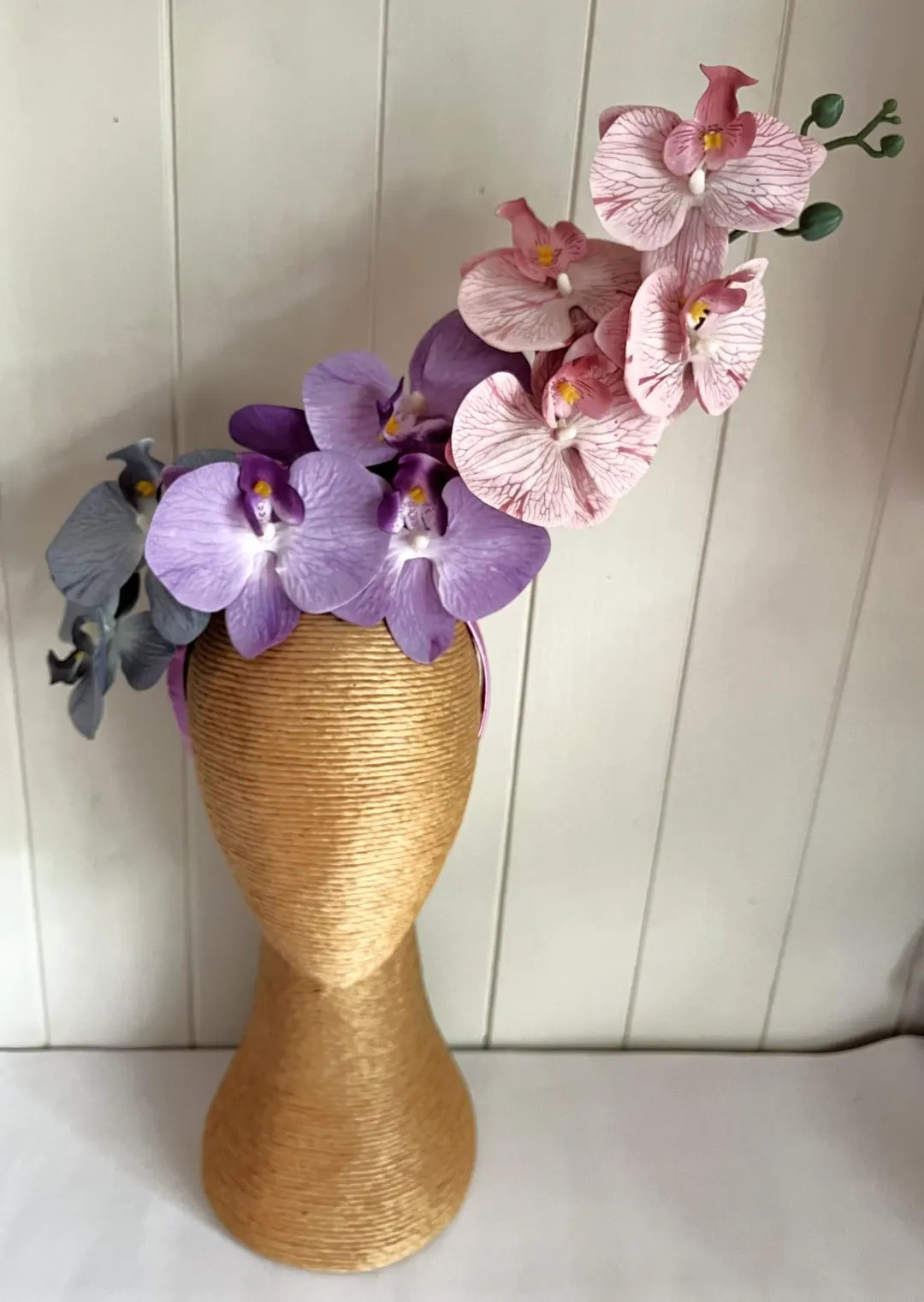 Blue, Pink Purple Spring Racing Orchid Flower Fascinator Melbourne Cup Pink Flower Crown Derby Da... | Etsy (US)