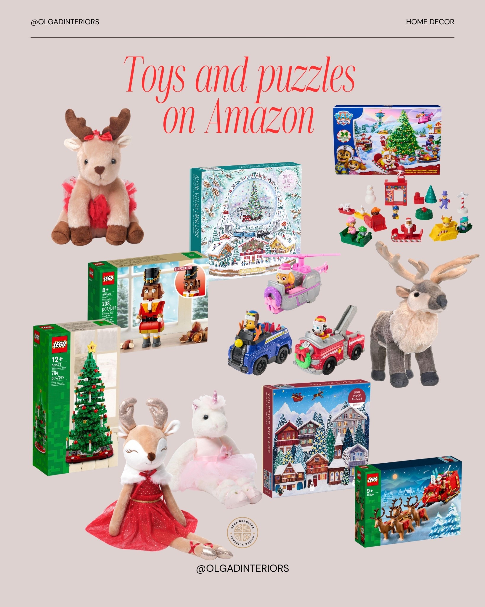 Christmas gifts for the little ones! And some puzzles for the whole family! Lego toys, stuffed animals. Paw Patrol Advent calendar. #christmas #giftguide

#LTKHoliday #LTKFindsUnder50 #LTKGiftGuide