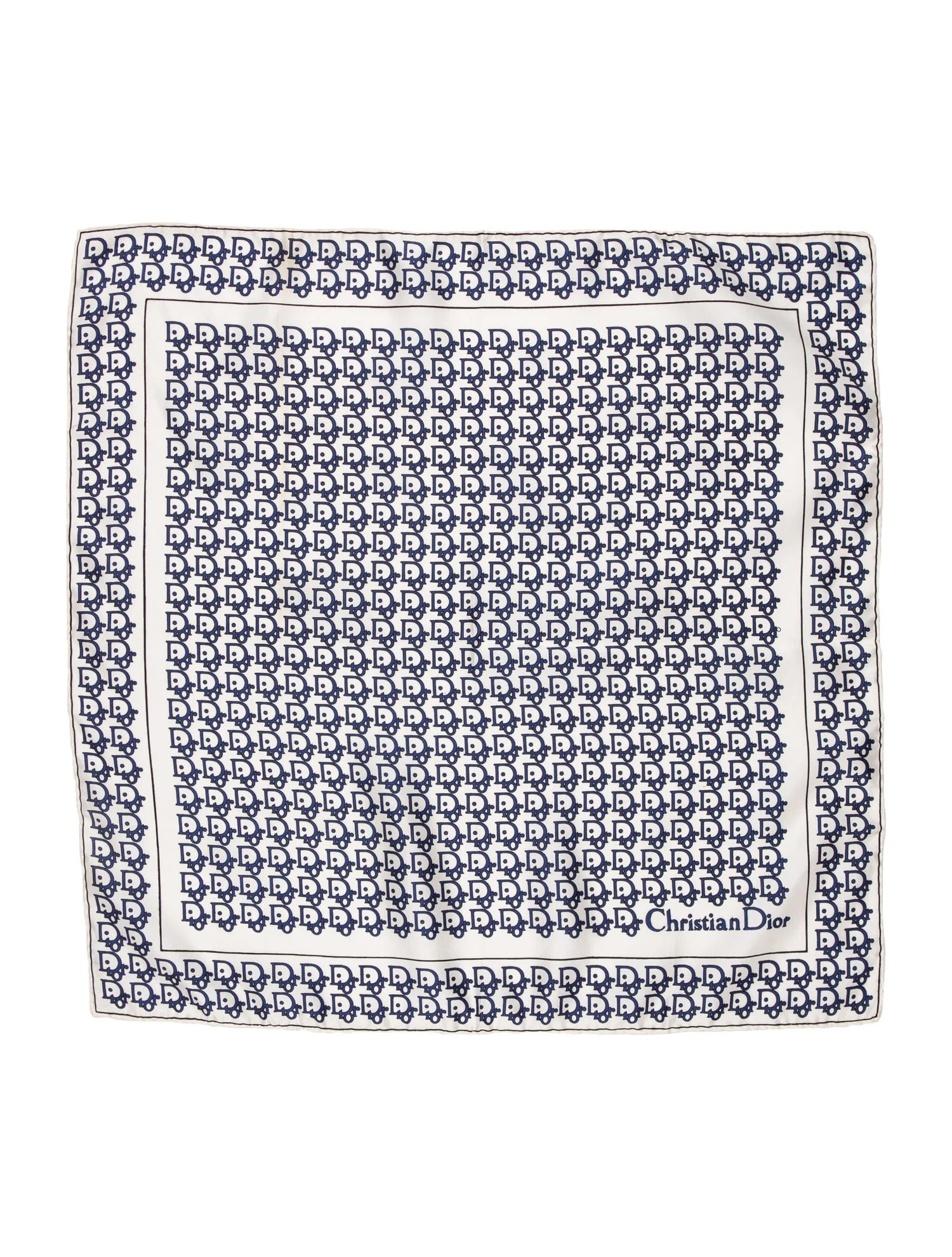 Christian Dior Silk Oblique Jacquard Scarf - White Scarves and Shawls, Accessories - CHR594570 | ... | The RealReal