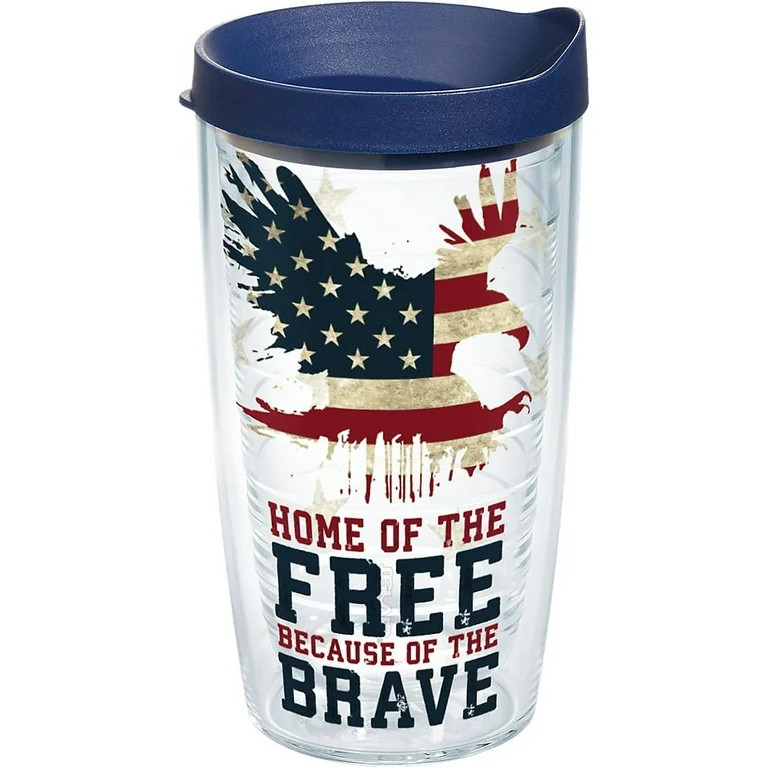 Tervis Home of the Free Because of the Brave Made in USA Double Walled  Insulated Tumbler Travel ... | Walmart (US)
