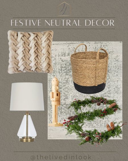 Festive but make it warm and cozy! A few favorite affordable finds from Walmart for any room in your home this holiday season.

Holiday decor, Christmas decor, home decor, garland, storage basket, accent pieces, table lamp, throw pillow


#LTKHoliday #LTKSeasonal #LTKhome