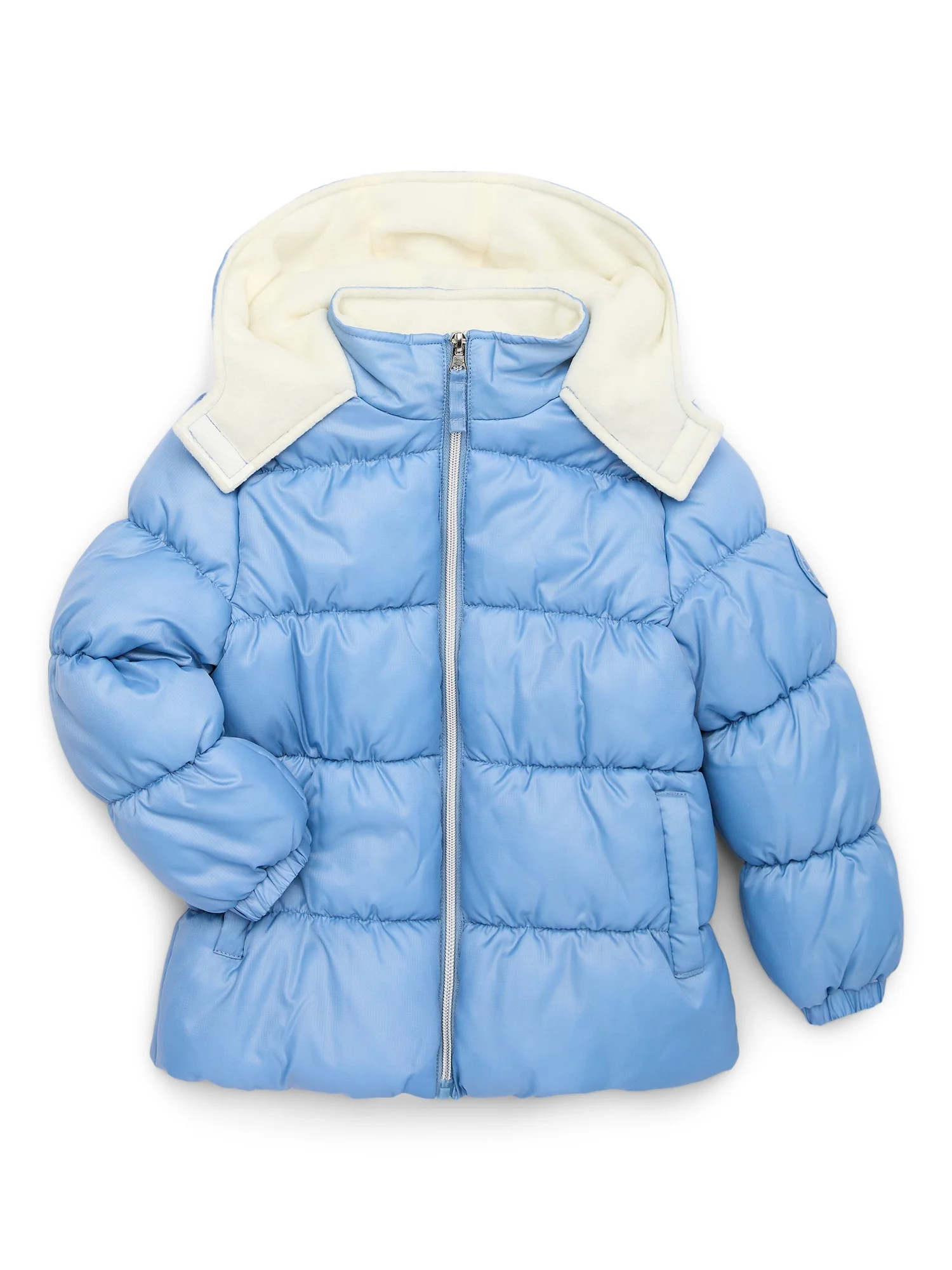Pink Platinum Girls Hooded Ripstop Winter Puffer Coat, Sizes 4-16 | Walmart (US)
