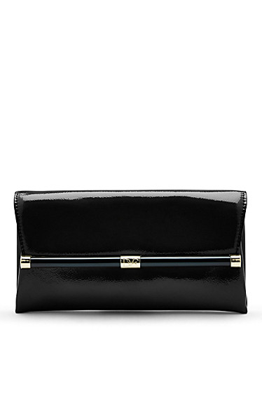 440 Envelope Patent Leather Clutch | DVF