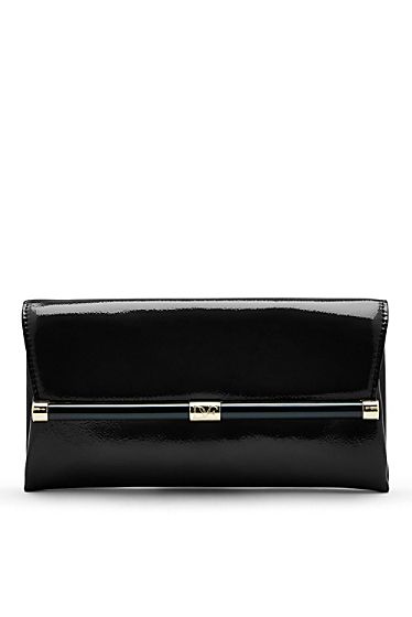 440 Envelope Patent Leather Clutch | DVF