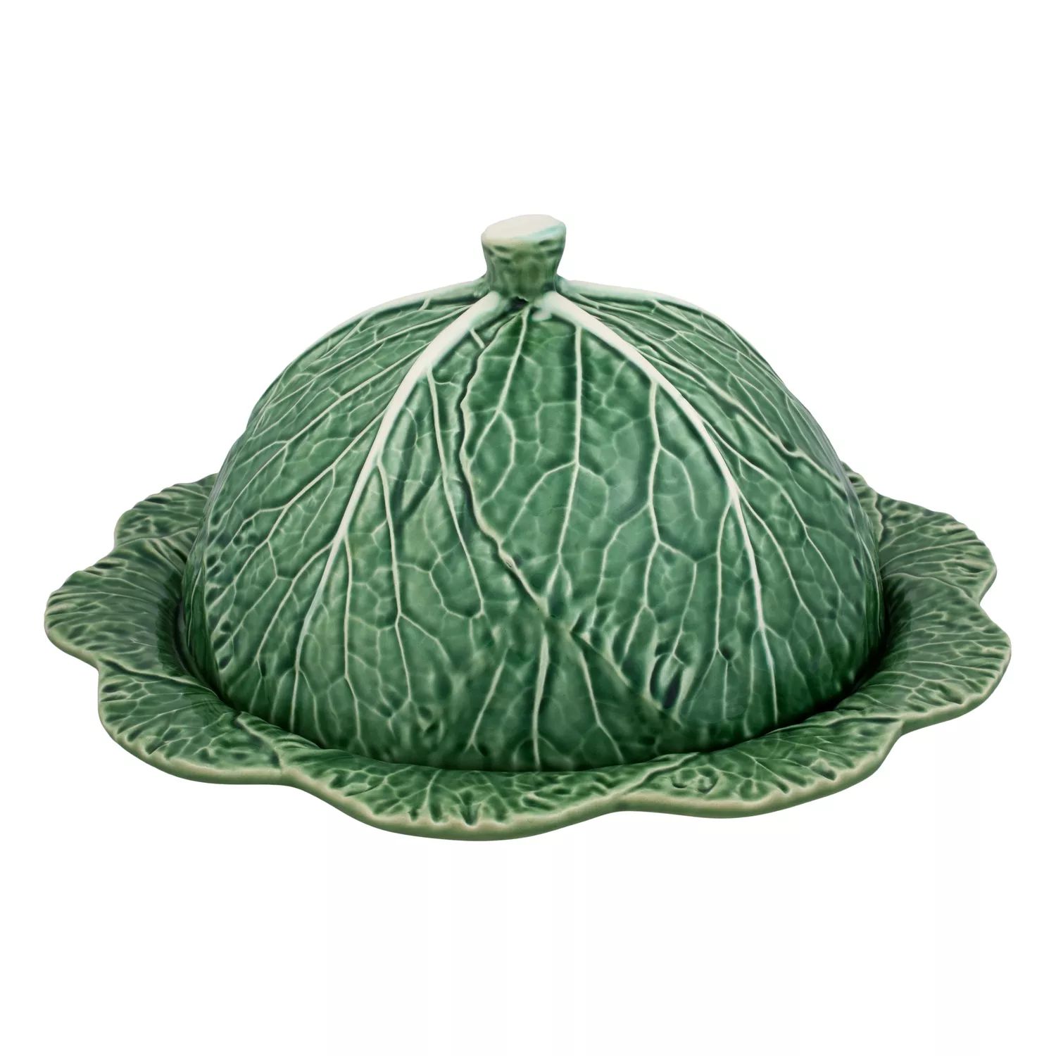 Bordallo Pinheiro Cabbage Cheese Tray with Lid | Sur La Table