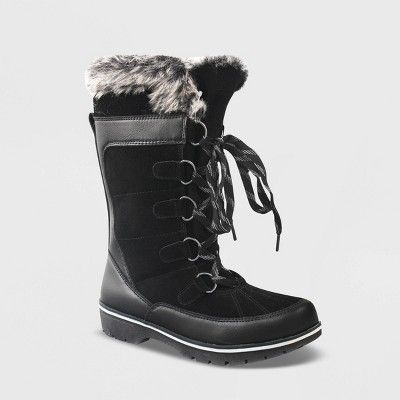 Women's Ruthie Microsuede Functional Winter Boots - Universal Thread™ | Target