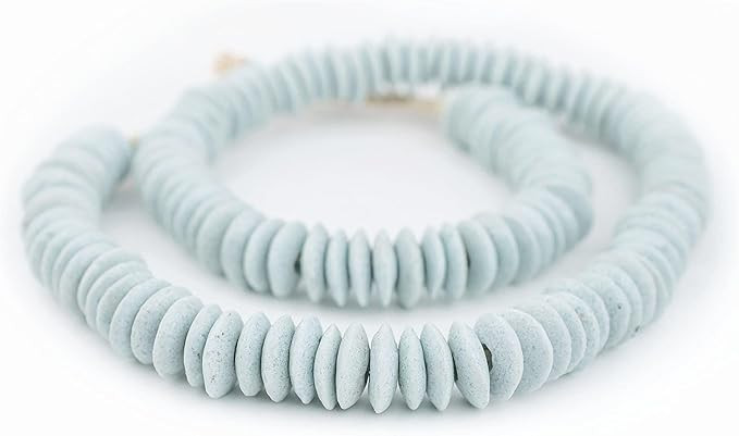 TheBeadChest Ashanti Fair Trade Glass Saucer Beads - African Tribal Ethnic Disk Rondelle Spacers ... | Amazon (US)