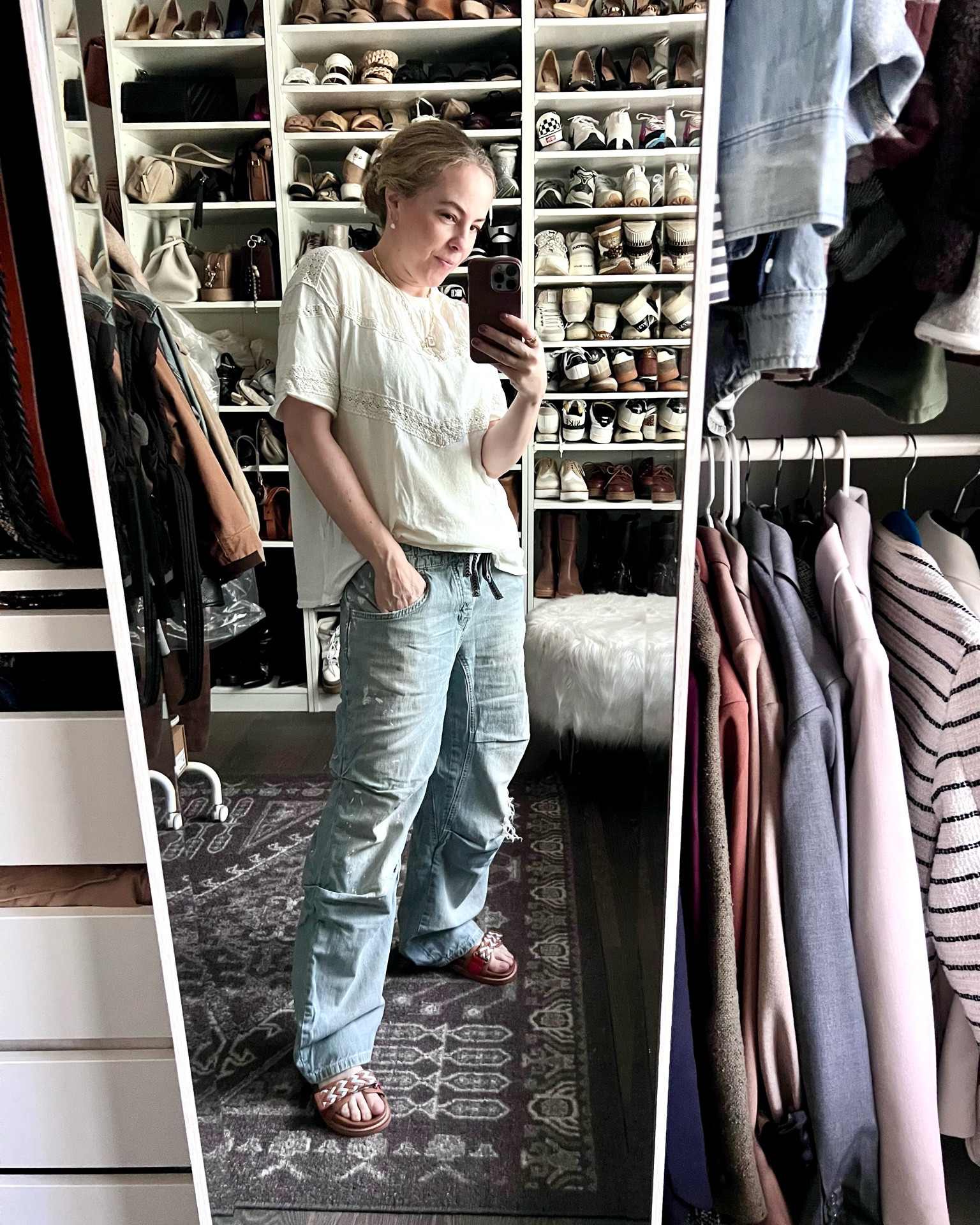 White tee and jeans but make it Free People

#LTKOver40