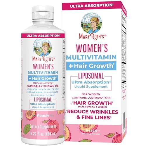 MaryRuth Organics Women's Multivitamin + Lustriva Hair Growth Liposomal, Biotin 10000mcg, Clinica... | Amazon (US)