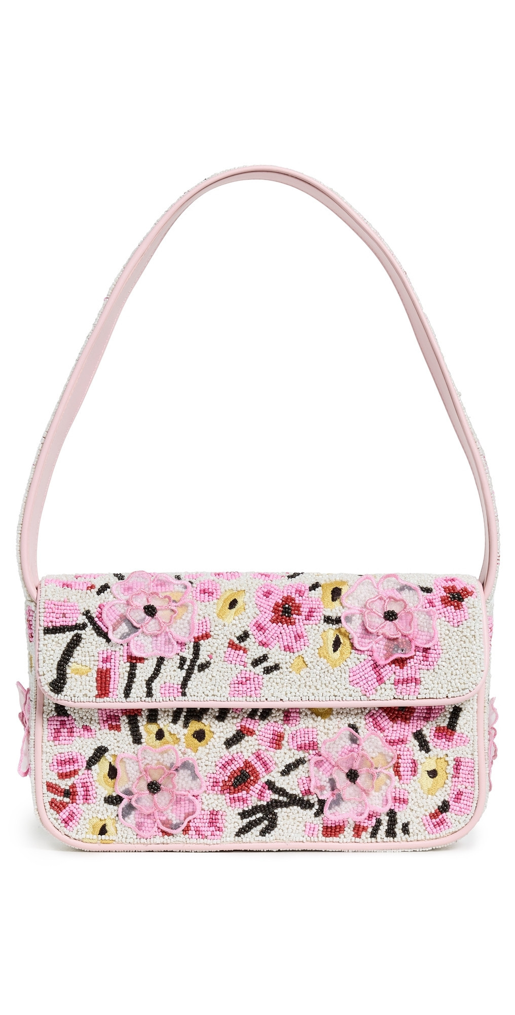 STAUD Tommy Beaded Bag Blossom Floral Tapestry One Size | Shopbop
