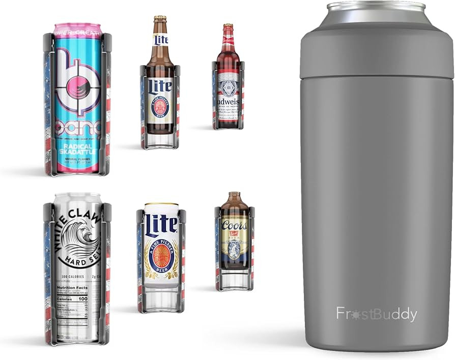 Frost Buddy Universal Can Cooler - Fits all - Stainless Steel Can Cooler for 12 oz & 16 oz Regula... | Amazon (US)