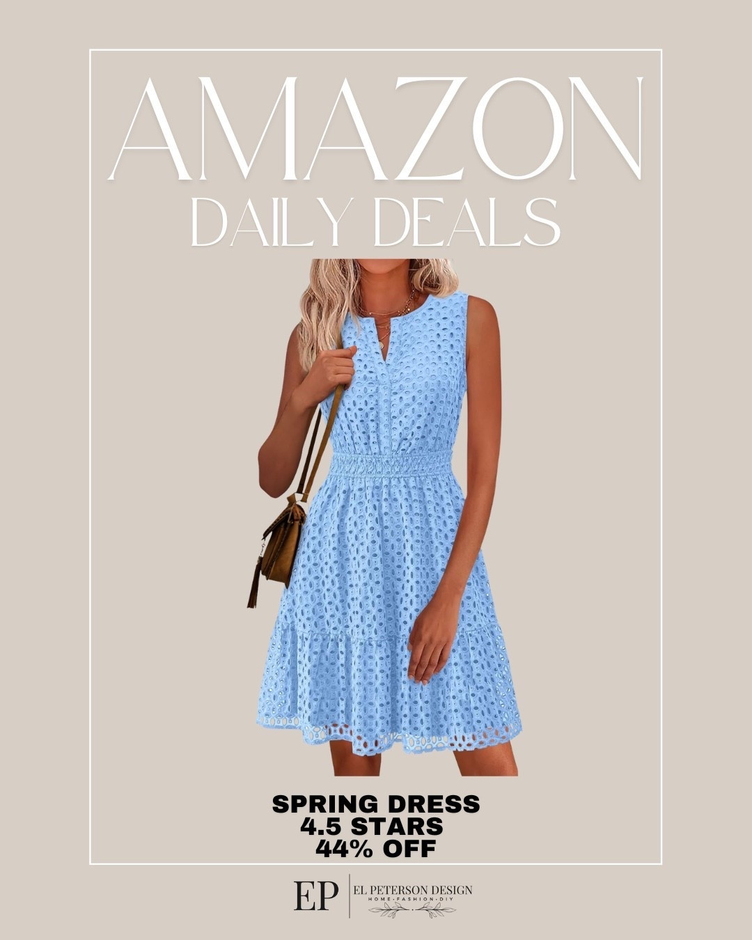 Amazon Daily Deals
Spring dress 

#LTKSaleAlert
