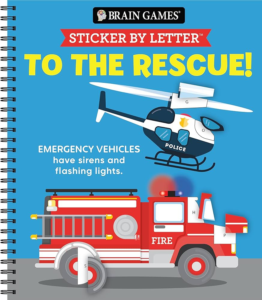 Brain Games - Sticker by Letter: To the Rescue | Amazon (US)