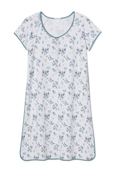 Pima Maternity Nightgown in Fleur | LAKE Pajamas