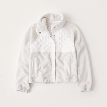Quilted Snap-Up Fleece | Abercrombie & Fitch (US)