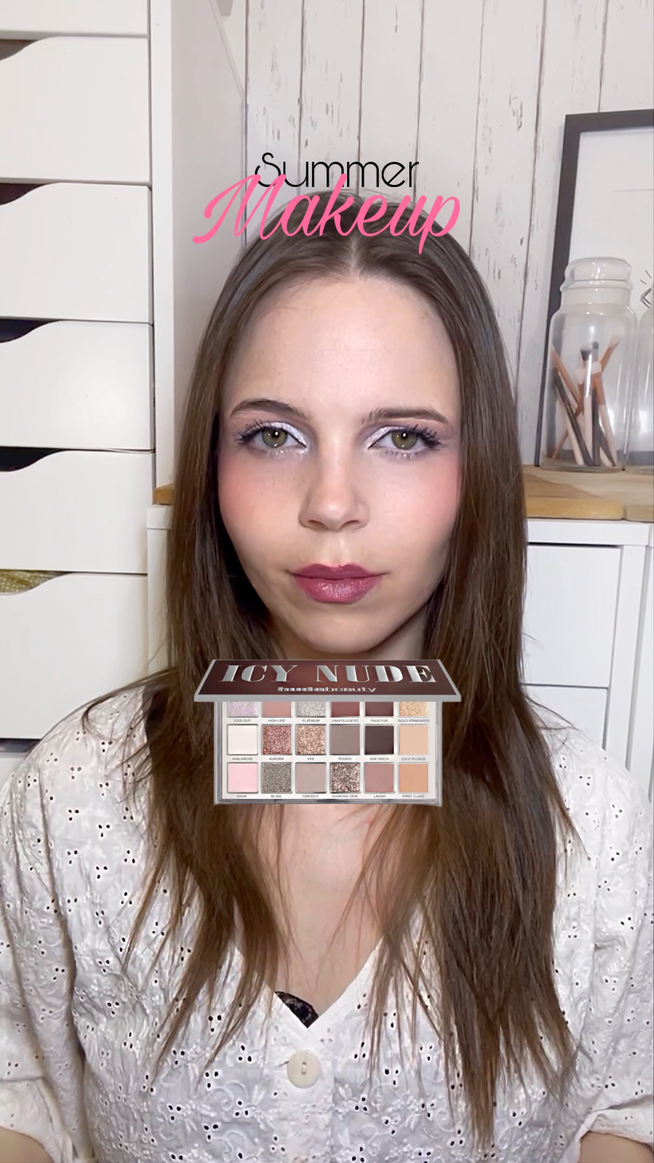 Eye up tutorial Huda beauty icy nude eye shadow pallet hannah Ziad beauty video summer glam soft glamt 

 

#LTKSeasonal #LTKActive #LTKBeauty