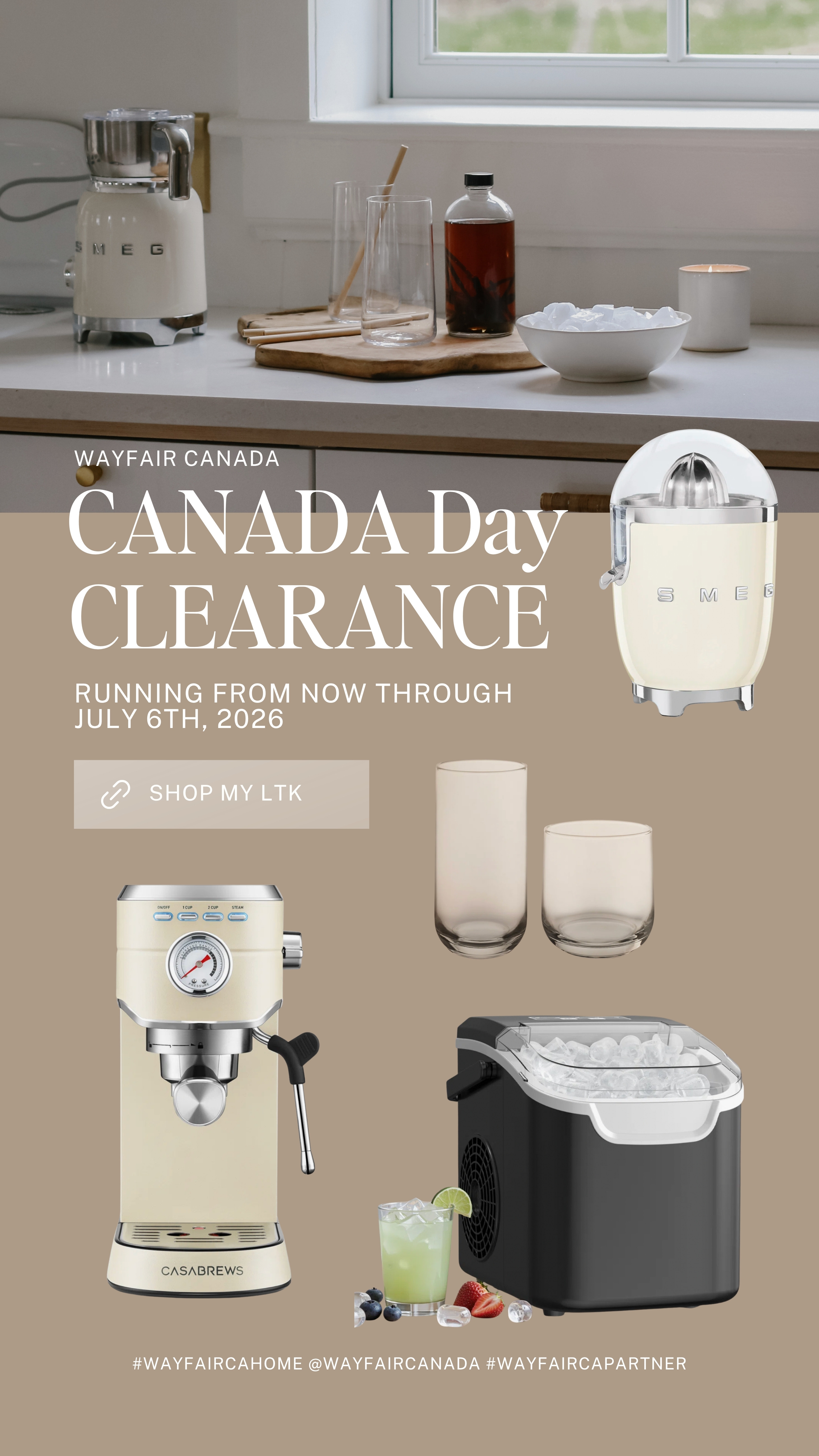 Sharing our summertime faves for the @wayfaircanada Canada Day Clearance ! The sale is running from now through July 6th, 2026. Up to 70% off. 

 #WayfairCAHome #WayfairCAPartner