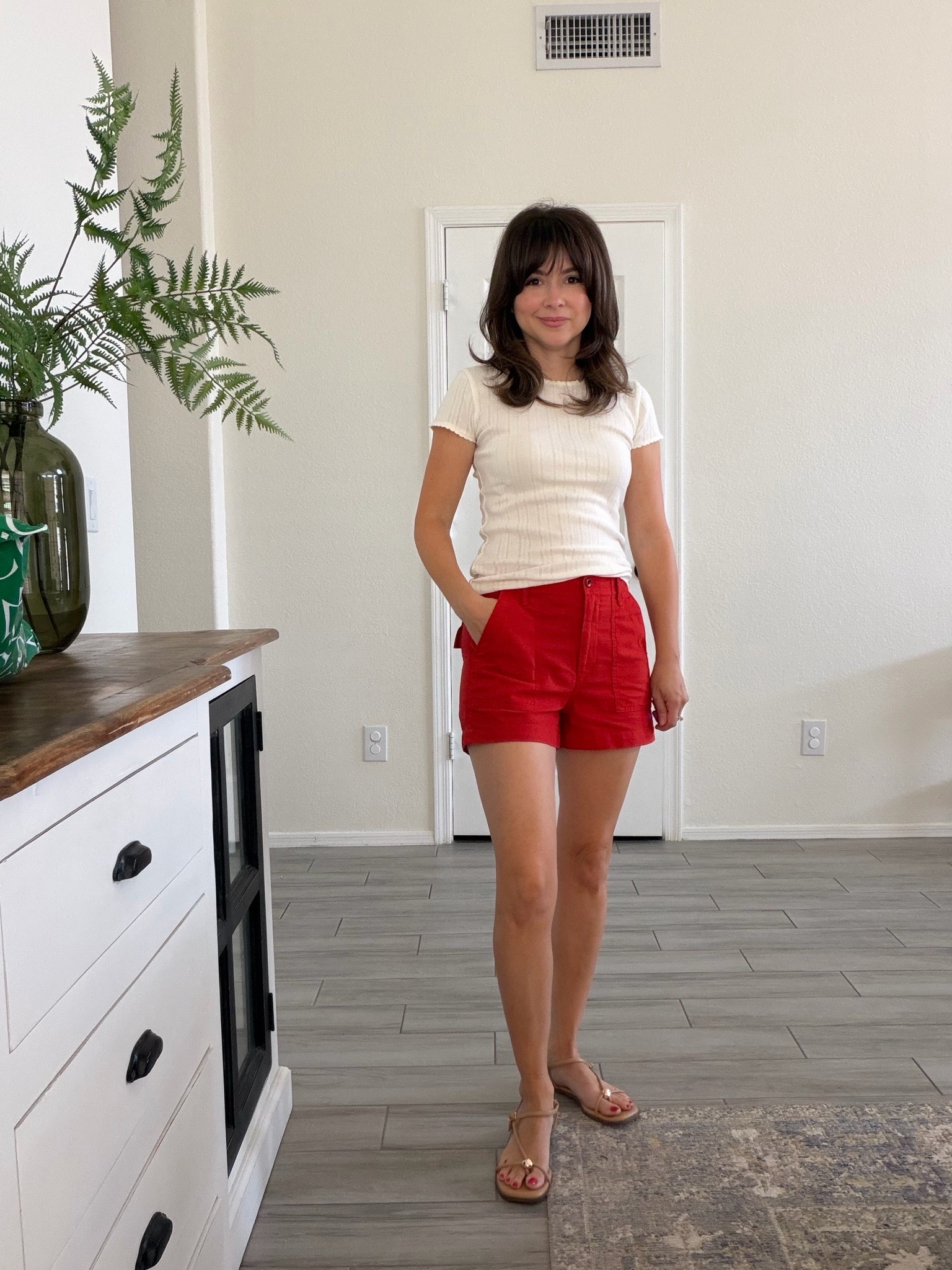 Red shorts always make the outfit look way more expensive than it is. ❤️
These are lightweight, petite-friendly, and such an easy way to make a basic tee feel styled without trying too hard. Perfect for summer mom life, vacation outfits, or everyday errands.

5’2 petite-friendly outfit • casual summer outfit • mom style • red shorts outfit • easy everyday look

#LTKgrwm #LTKootd #LTKPetite