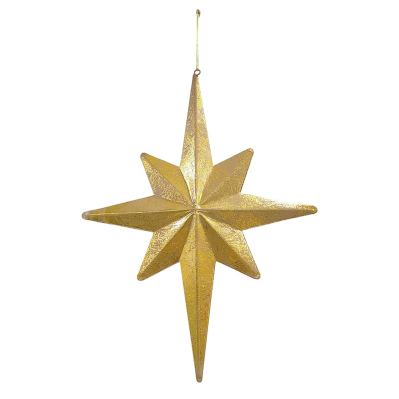 Gold Metal Snowflake, 8.8", sold by At Home | At Home