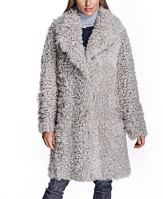 Women's Shearling Walking coat | Macy's