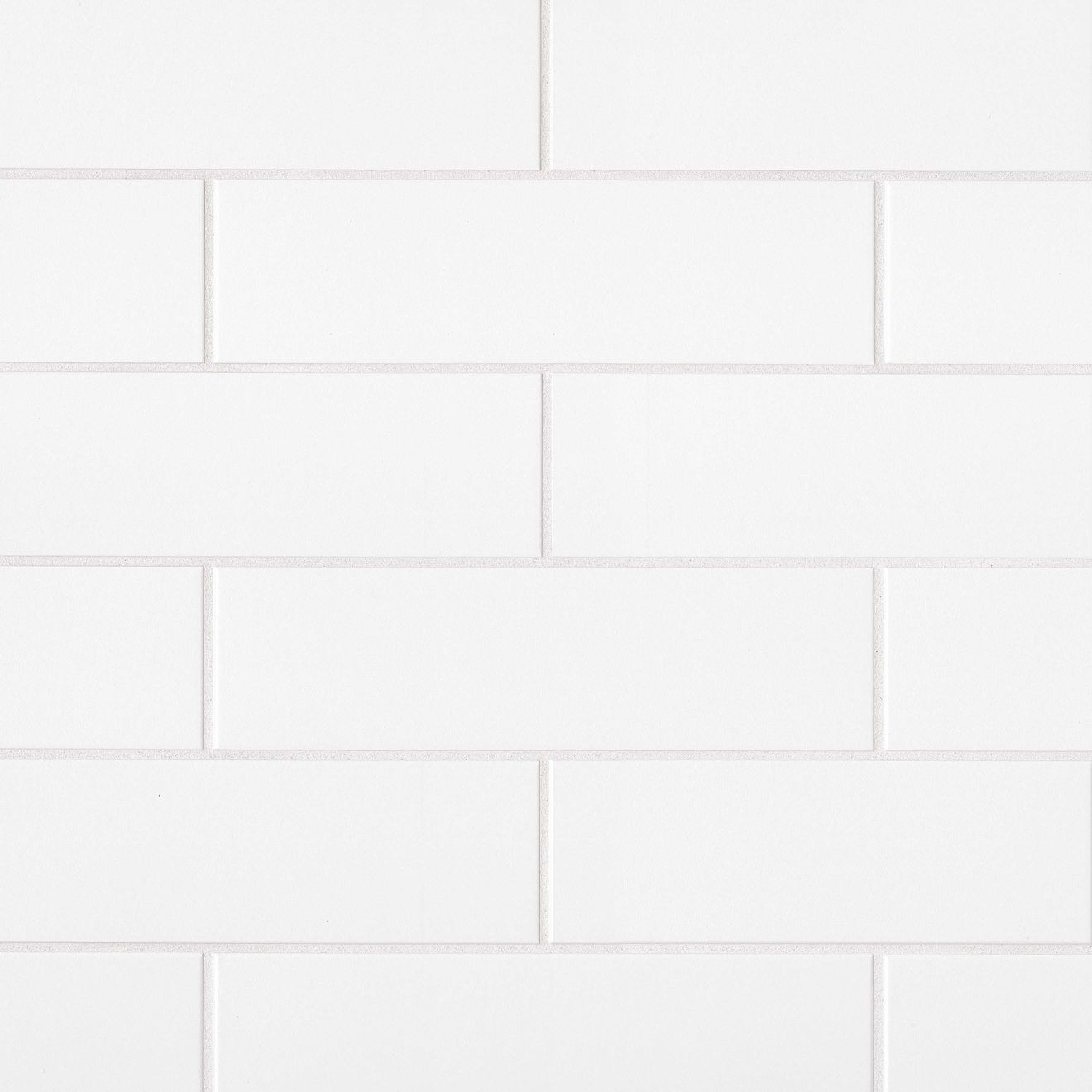 Traditions 4" x 16" Matte Ceramic Tile in Ice White | Bedrosians Tile & Stone