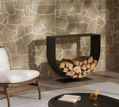 Cyril Outdoor Firewood Storage Console | Pottery Barn (US)