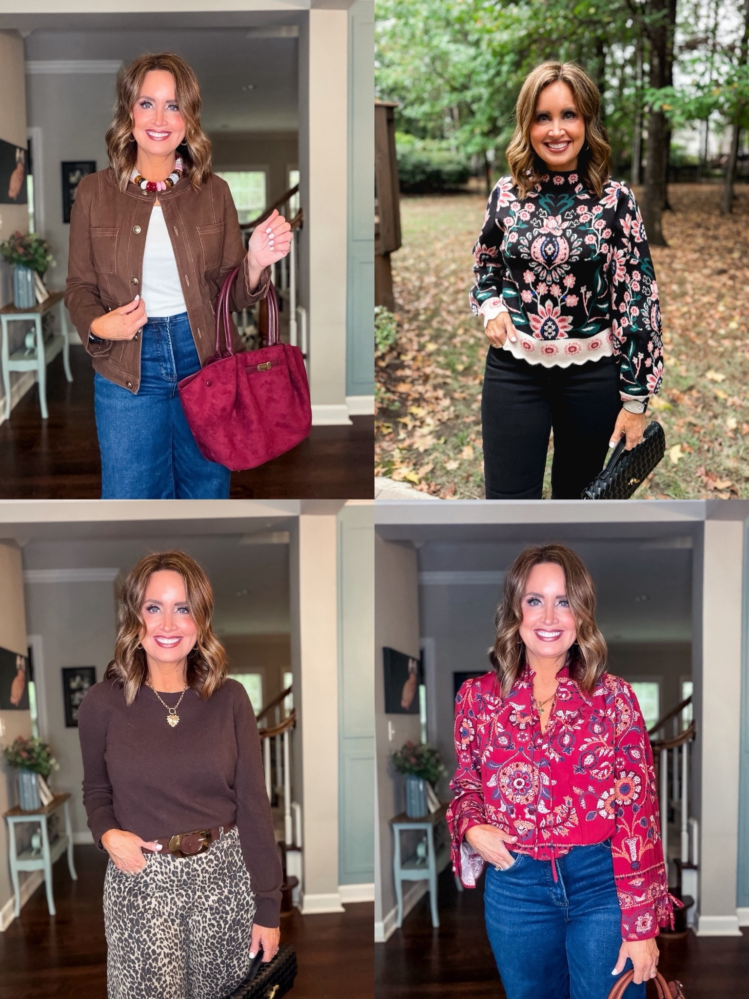 Easy Fall Outfits

Fit tips: size up in brown jacket, size down in leopard jeans, size down if in between sizes in red top and black pattern sweater.

#LTKootd #LTKOver40 #LTKmomlife