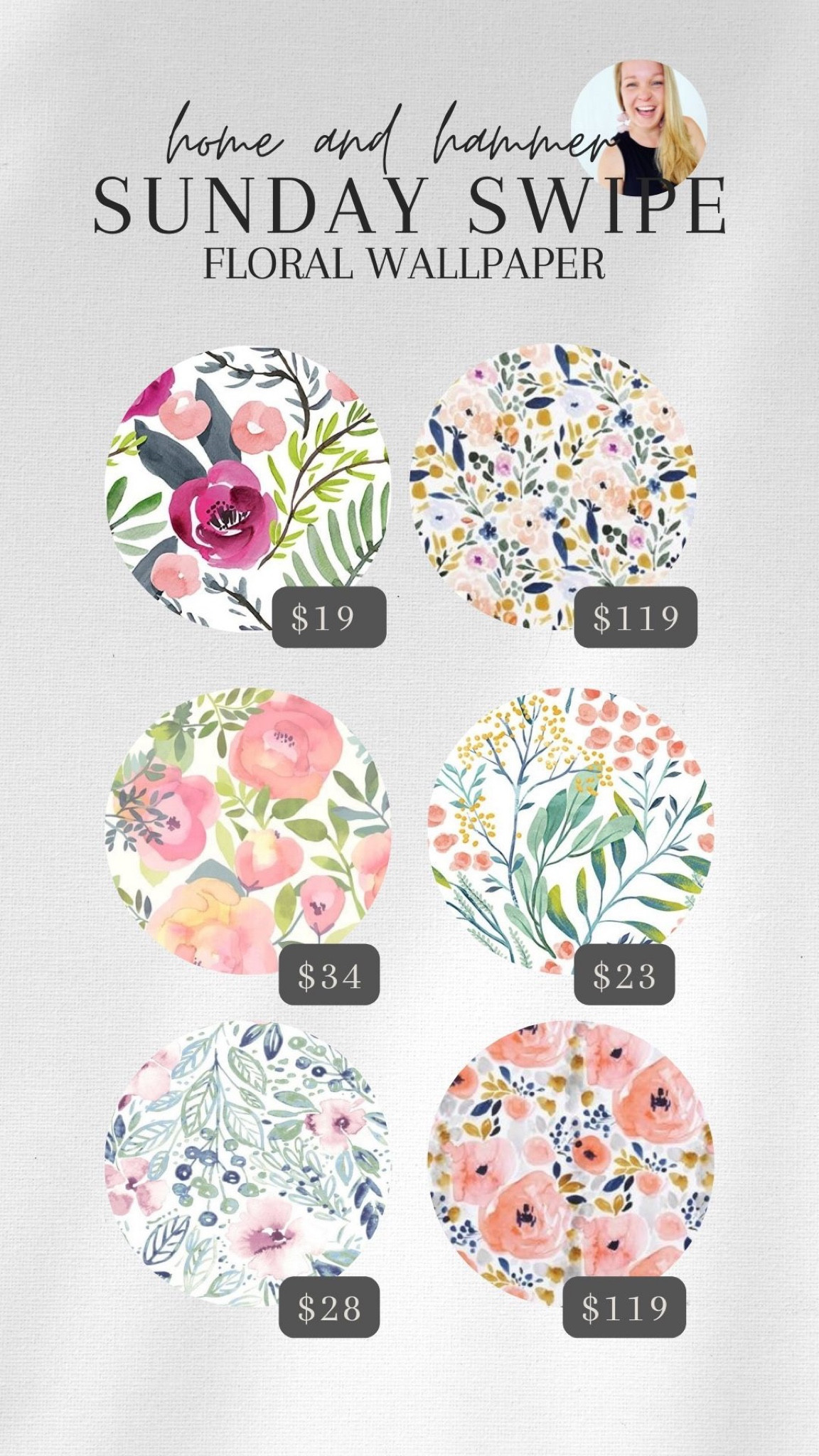 Fun floral wallpaper to add a pop of color to any space!

#LTKhome