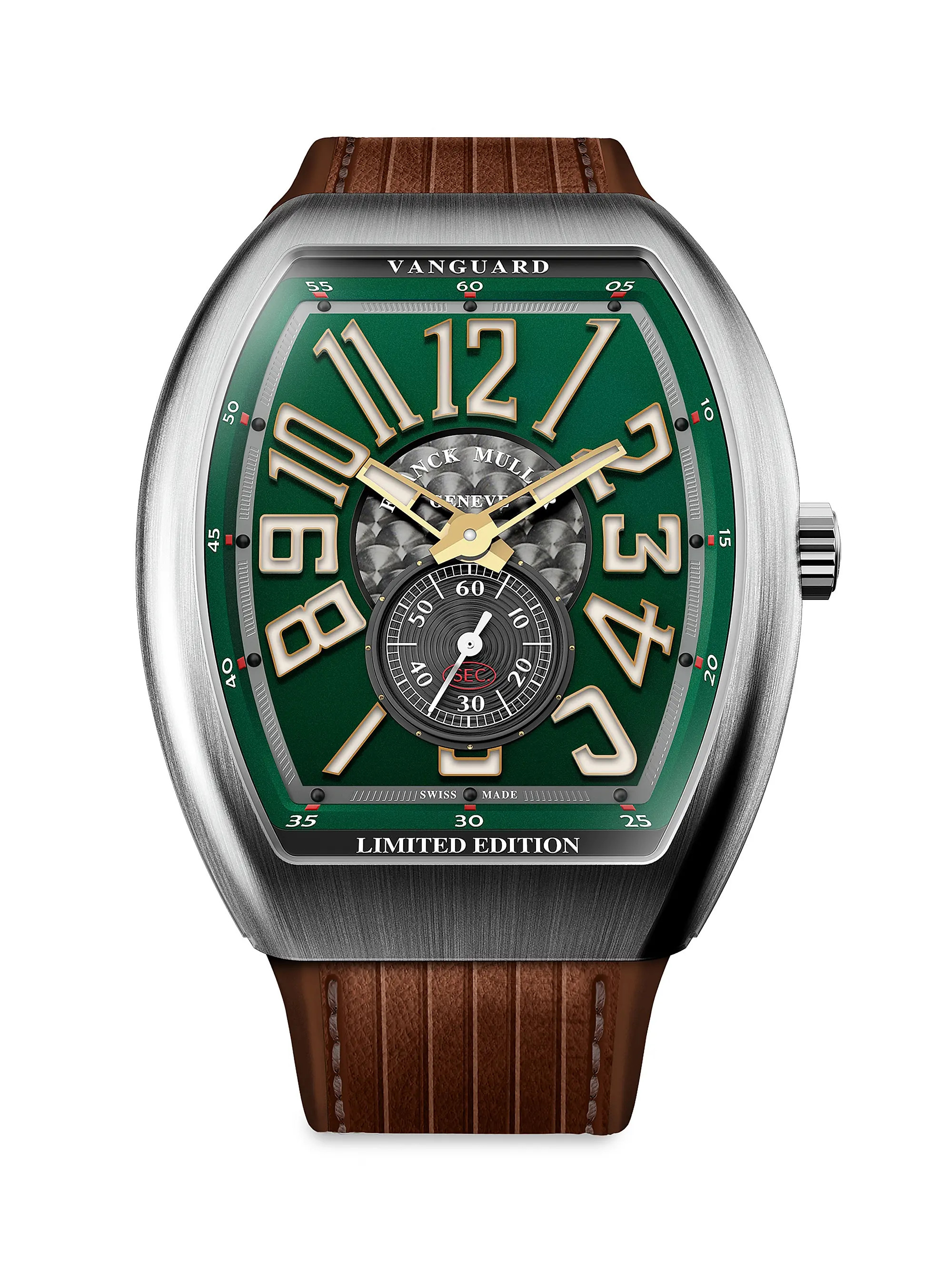 Franck Muller Colorado Grand Vanguard Titanium &amp; Leather Watch | Saks Fifth Avenue | Saks Fifth Avenue