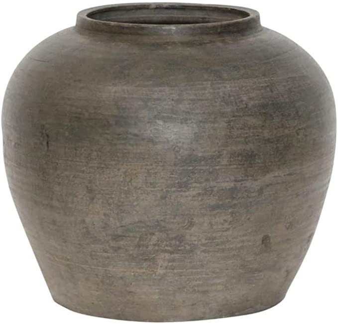 Artissance AM83240000 Vintage Black Pottery Jar, Gray (Size & Color Vary) Vase (Garden) | Amazon (US)