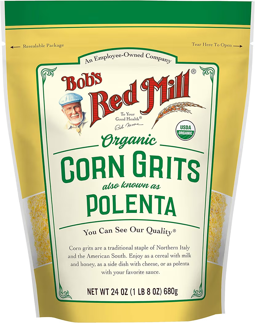 Bob's Red Mill Organic Corn Grits / Polenta, 24oz (Pack of 1) - Vegan, Kosher | Amazon (US)