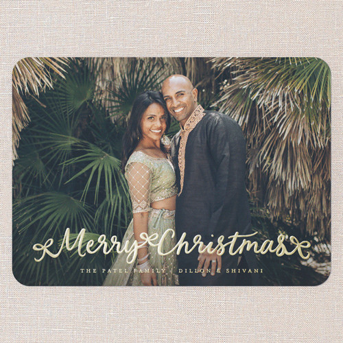 Swirl Wishes Holiday Card | Shutterfly